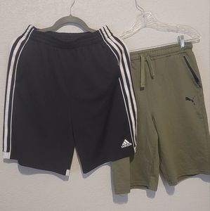 Adidas, puma shorts 2x10